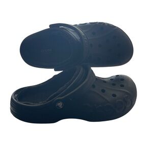 Crocs Classic Clogs Black Fuzzy Lined Size Men’s 9 / Women’s 11 Dual Comfort